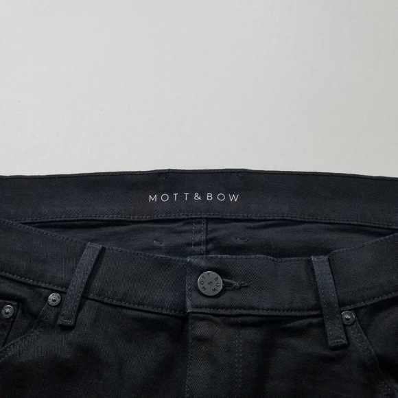 Mott & Bow Men's Classic Slim Jeans Size 40x32 Black Denim - Picture 6 of 10